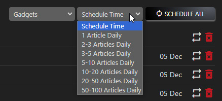 WordPress Schedule Demo